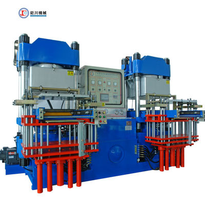 Μεγάλη παραγωγικότητα Blue Vacuum Press Silicone Rubber Machine 2 σταθμοί για την παραγωγή προϊόντων από καουτσούκ και σιλικόνη