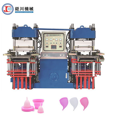 Μεγάλη παραγωγικότητα Blue Vacuum Press Silicone Rubber Machine 2 σταθμοί για την παραγωγή προϊόντων από καουτσούκ και σιλικόνη