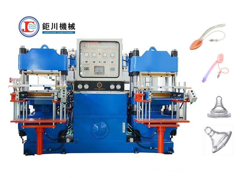 100 τόνους - 1200 τόνους Κίνα Factory Price White or Blue Color Hydraulic Hot Press Machine για την κατασκευή ιατρικού ελαστικού πώματος